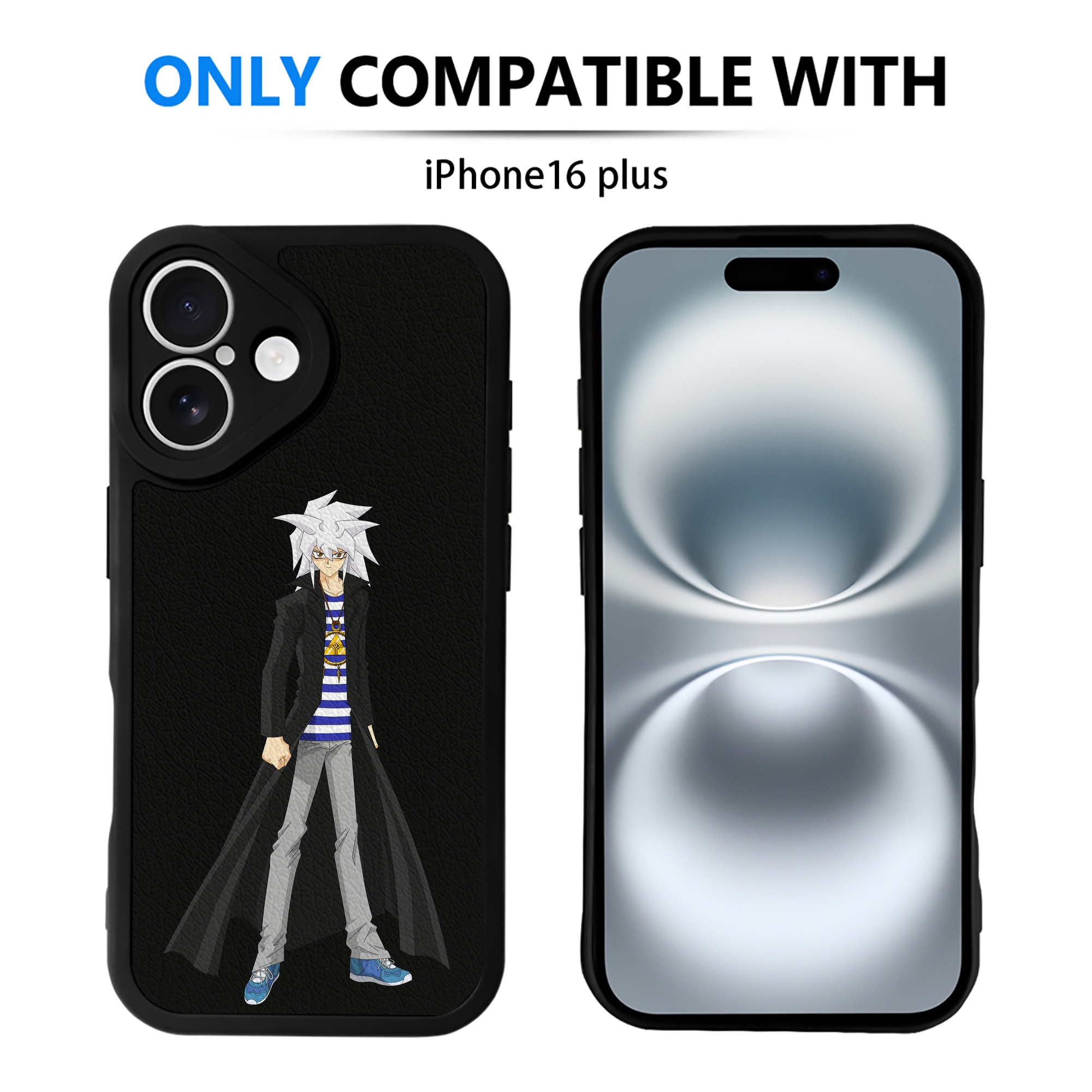 遊☆戯☆王 Yu-Gi-Oh! 【iPhone 16シリーズ対応】シリコンスマホケース（レザー調） 材質：シリコン